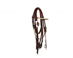 Knotted Rawhide Western Bridle