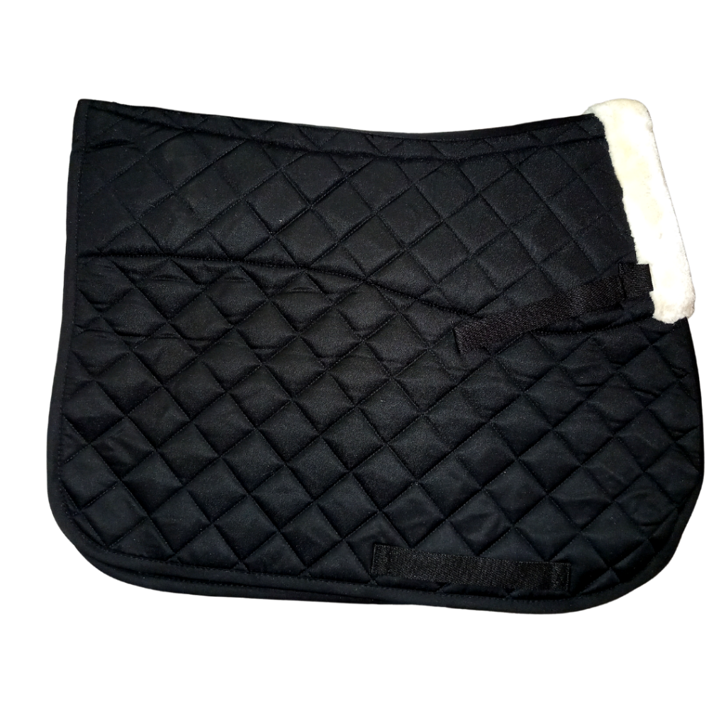 Diamond Quilt Saddle Pad Sheepskin Lined Europa Saddlery