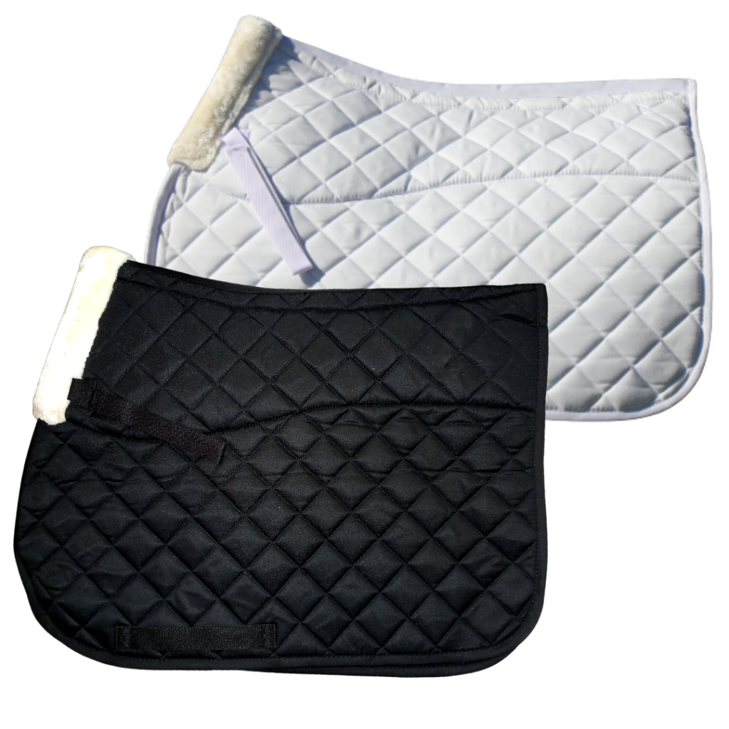 Diamond Quilt Saddle Pad Sheepskin Lined Europa Saddlery
